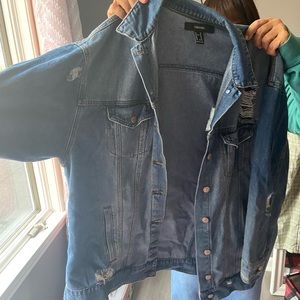 Oversized jean jacket